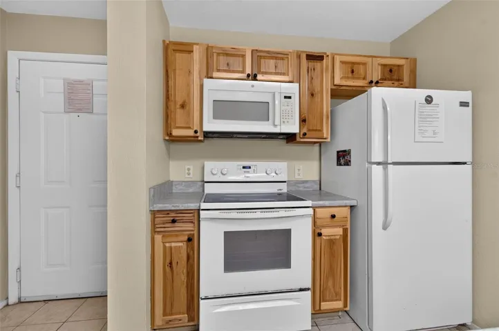 Kitchen and front door
