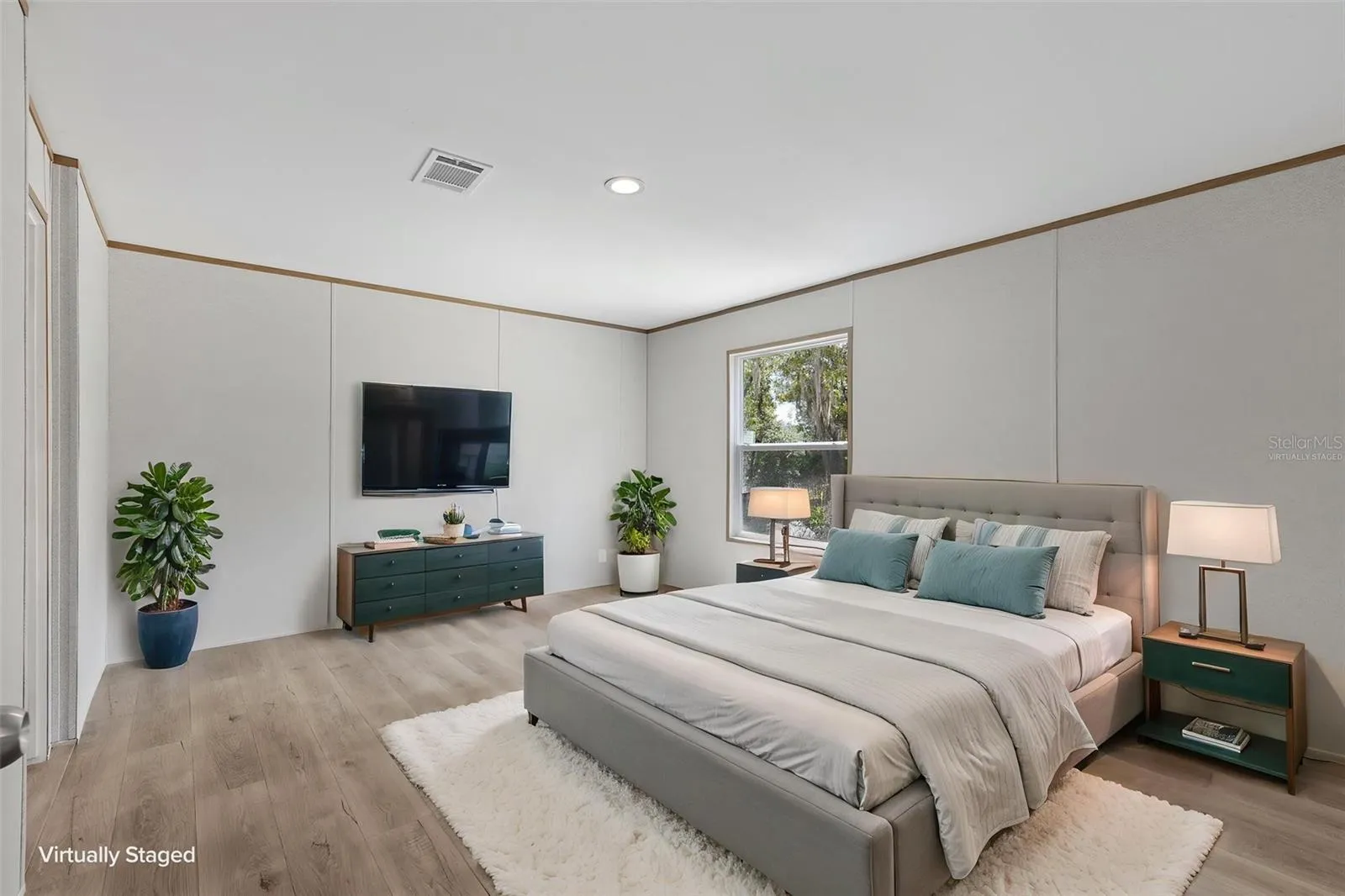 Primary Suite Virtually Staged
