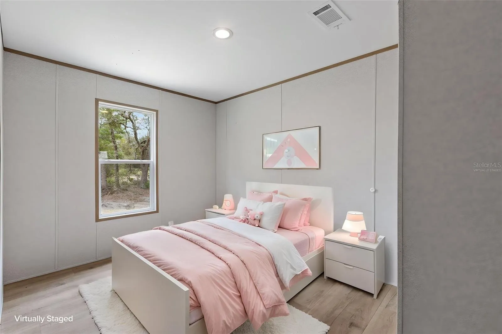 Virtually Staged Bedroom