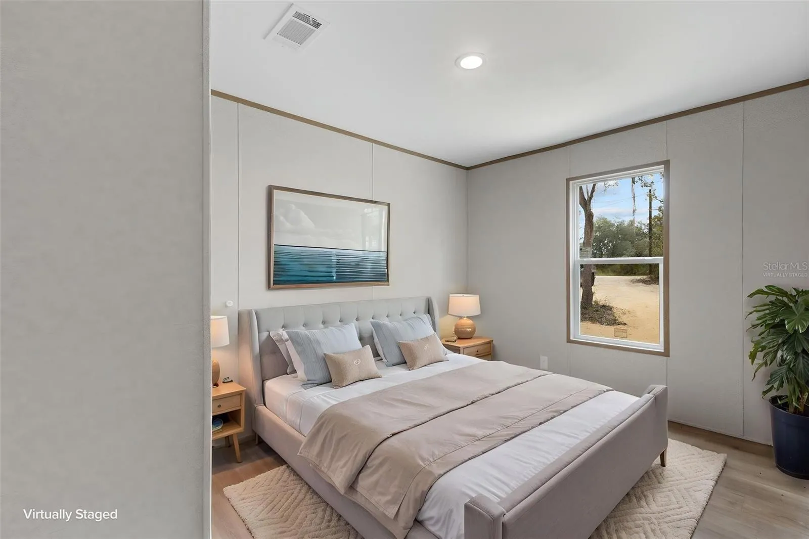 Virtually Staged Bedroom