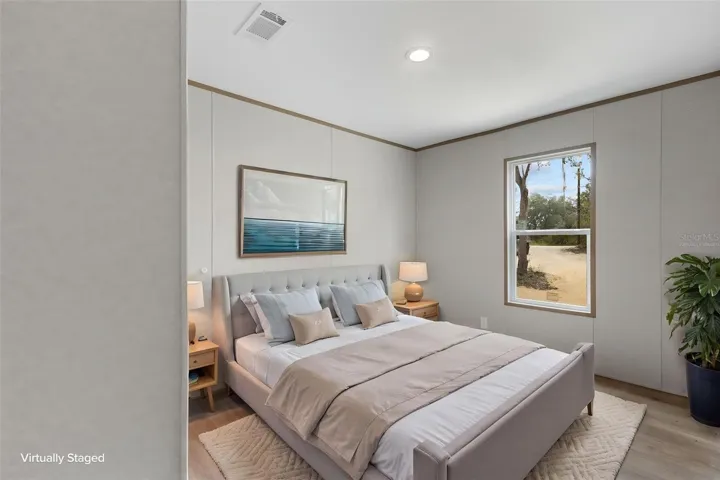 Virtually Staged Bedroom