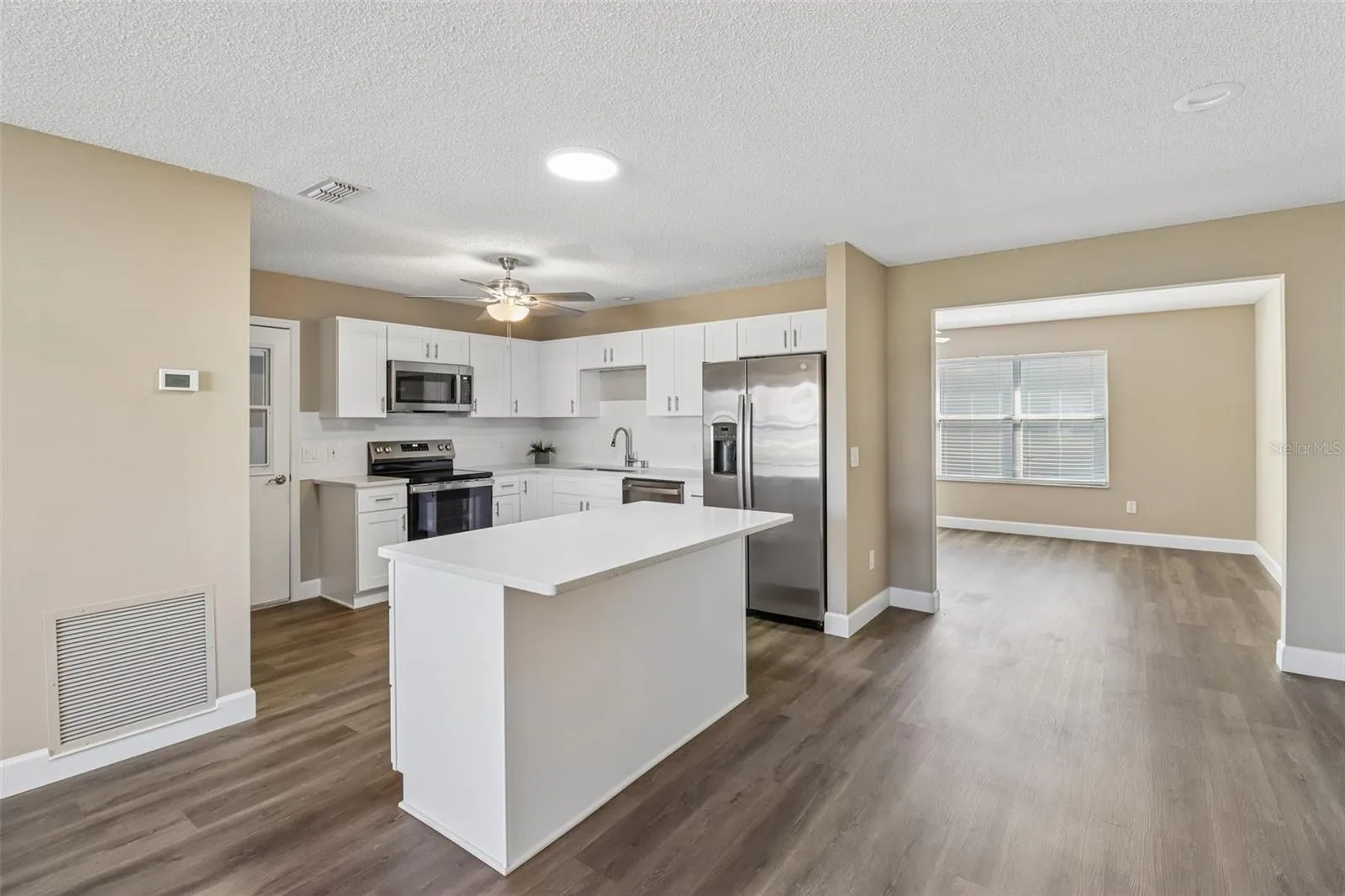 Newly remodeled Kitchen , wall taken out and a new kitchen island added