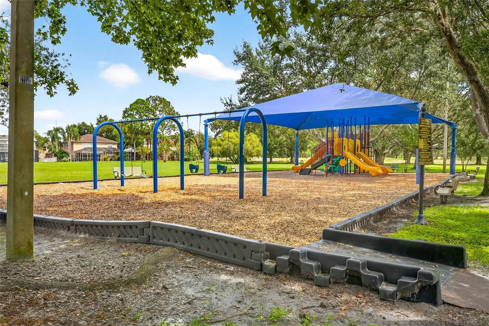 Enjoy parks, playgrounds and pavillions