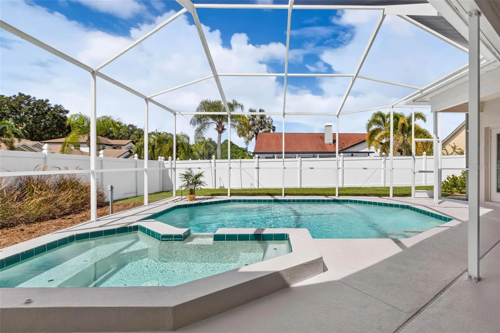 Saltwater pool and spa