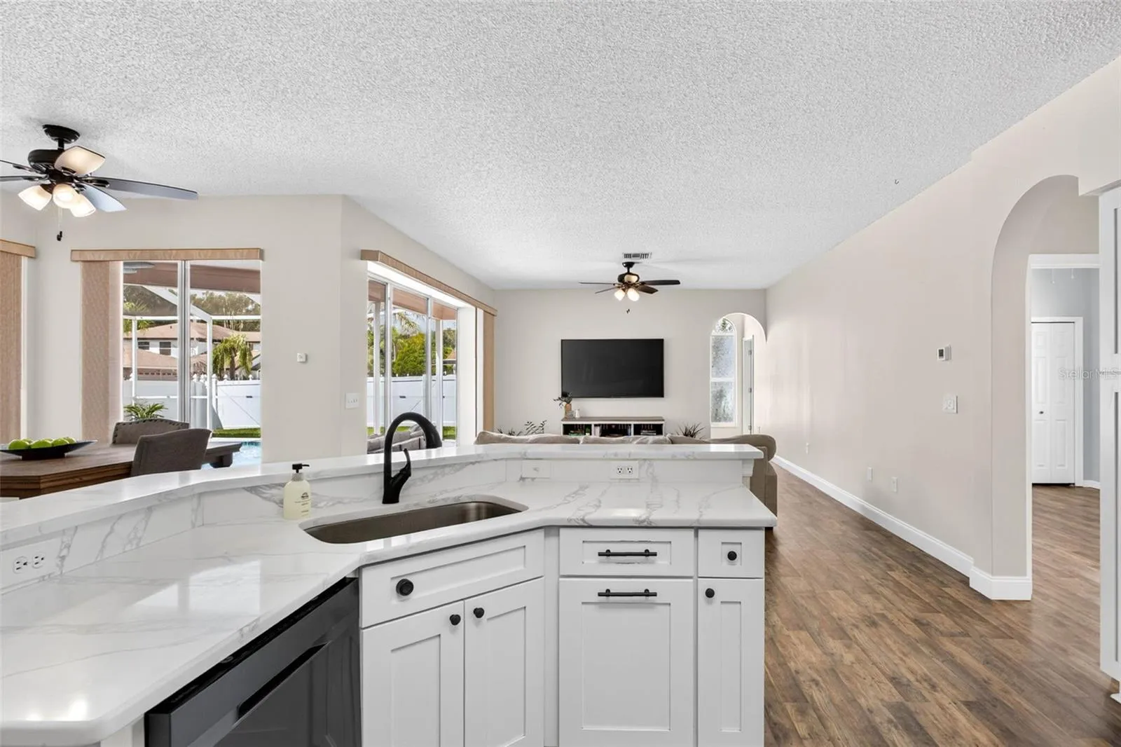 UPDATED kitchen with Quartz countertops and stainless appliances