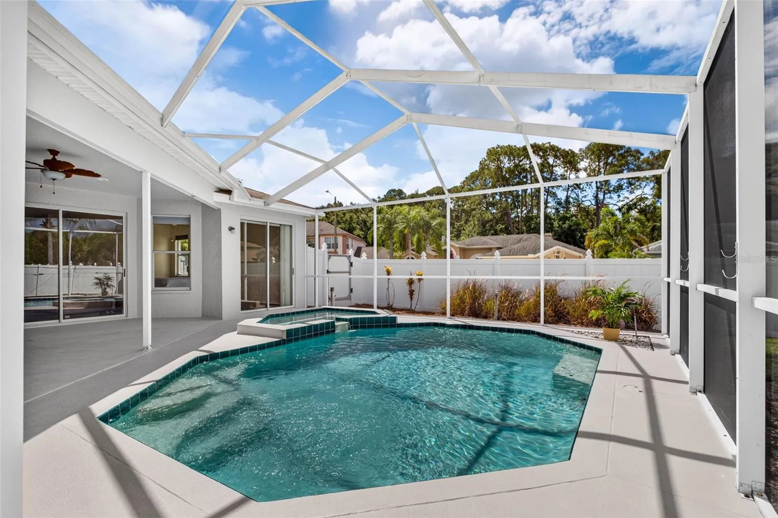 Saltwater pool and spa