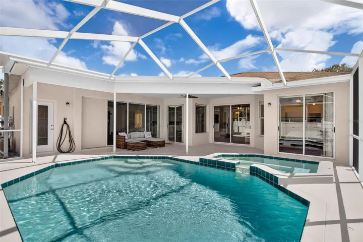 Saltwater pool and spa