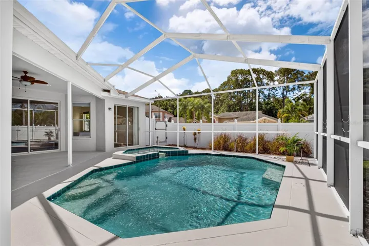Saltwater pool and spa