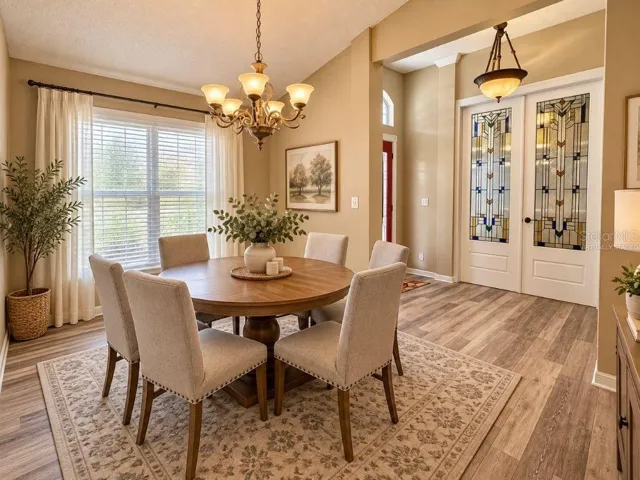 Formal dining room – virtually staged
