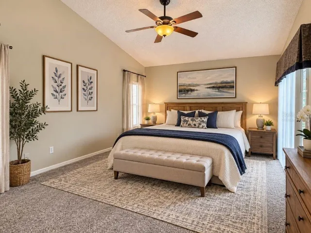 Primary bedroom – virtually staged