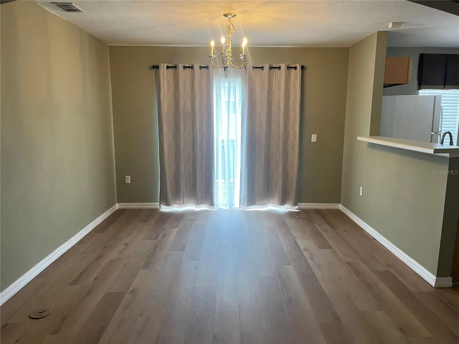 Dining Room with Sliders to Deck