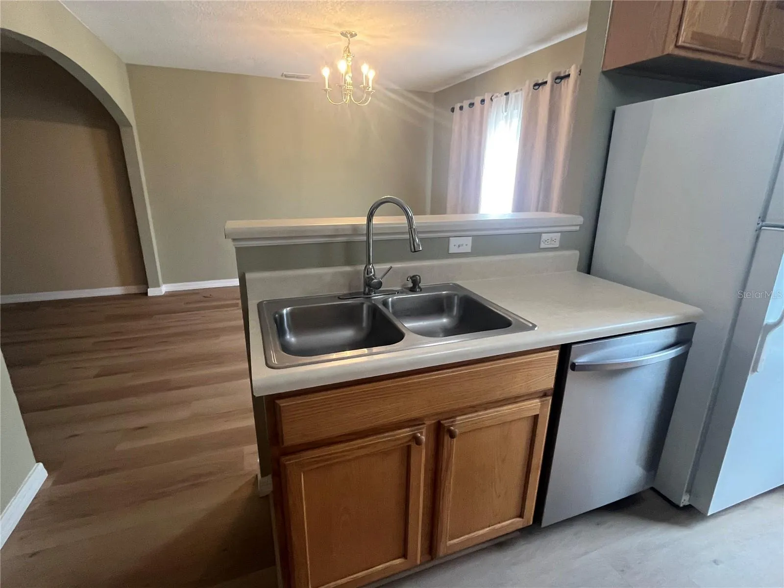Kitchen is Open to Dining Room