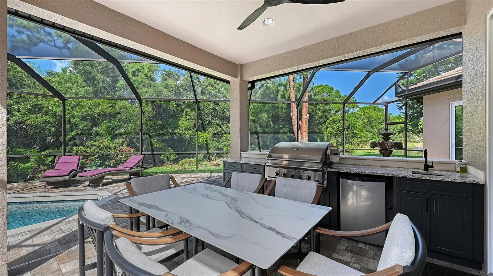Summer Kitchen in the gazebo.