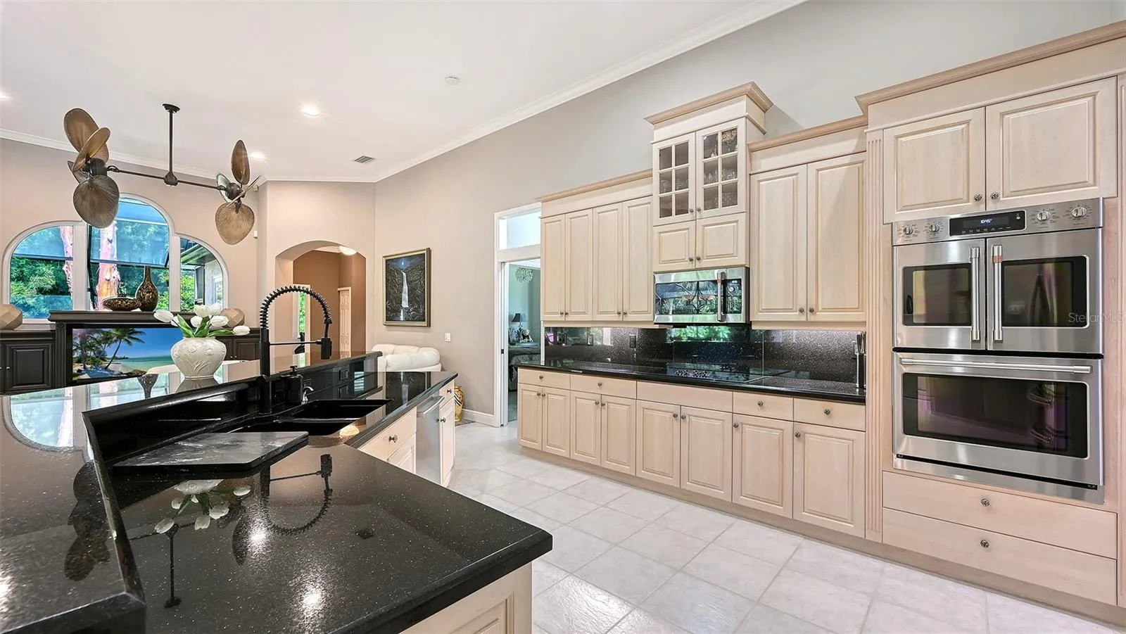 Kitchen with abundant cabinetry.