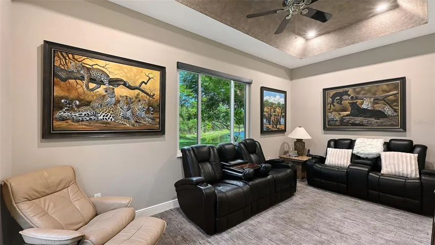 Fourth Bedroom - currently a television-media room.