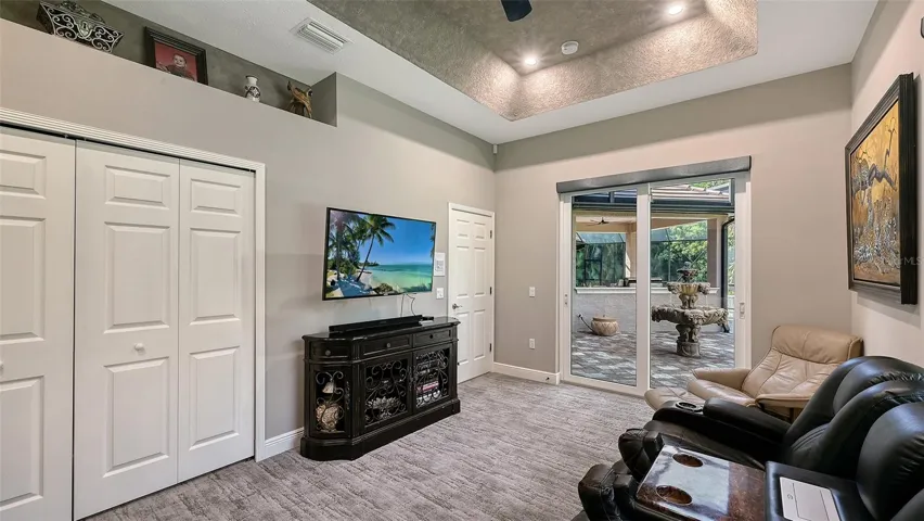 Fourth Bedroom - currently a television-media room.