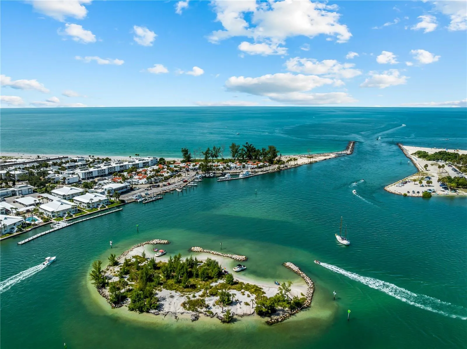 Snake Island and the Nokomis Jetty just minutes away.