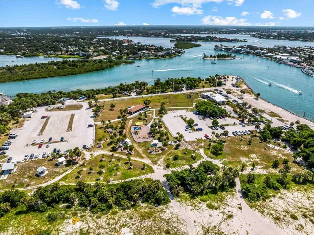 Aerial of Nokomis Jetty Beach Area