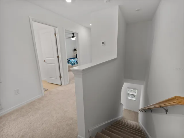 Stairs with handrail