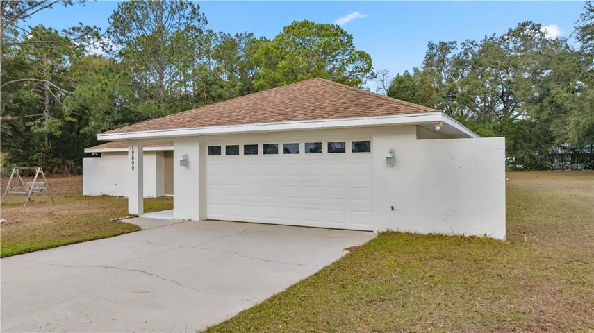 Long Driveway, 2-car garage