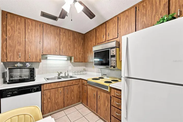 mid-century modern kitchen with period correct appliances