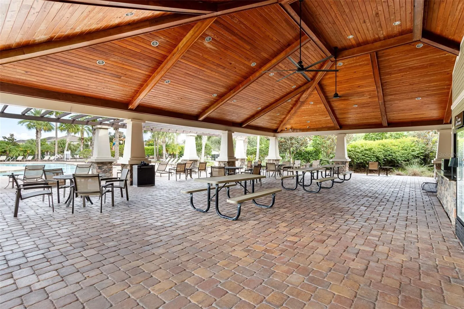 Community pavilion offering a versatile space for social gatherings and special occasions.