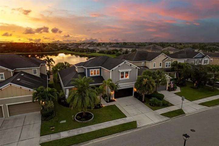 Beautiful lake views and spectacular sunset skies.