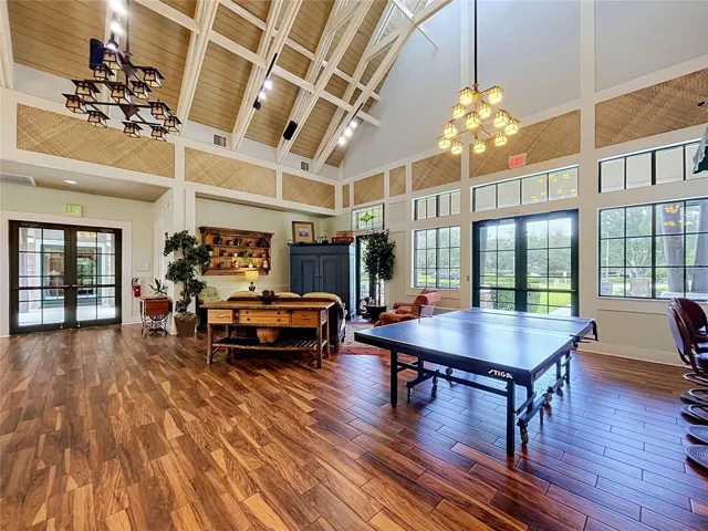 interior of clubhouse