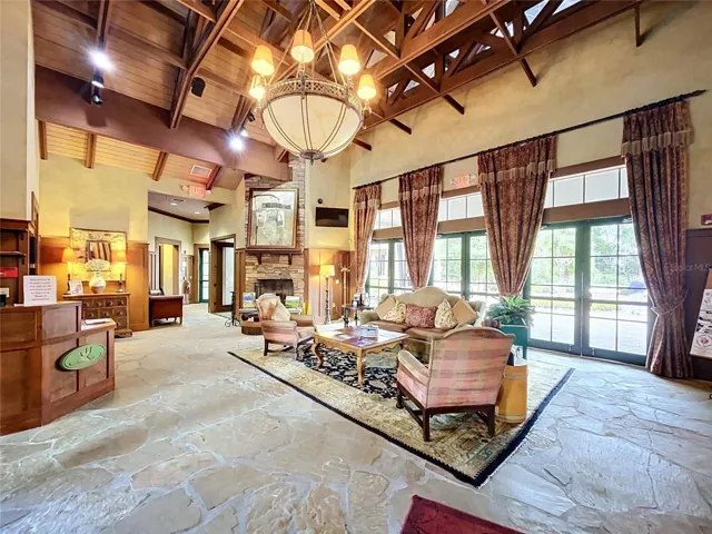 interior of clubhouse