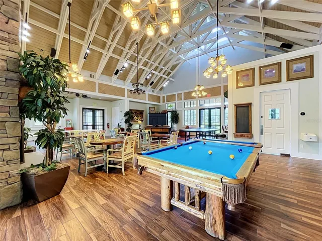 interior of clubhouse