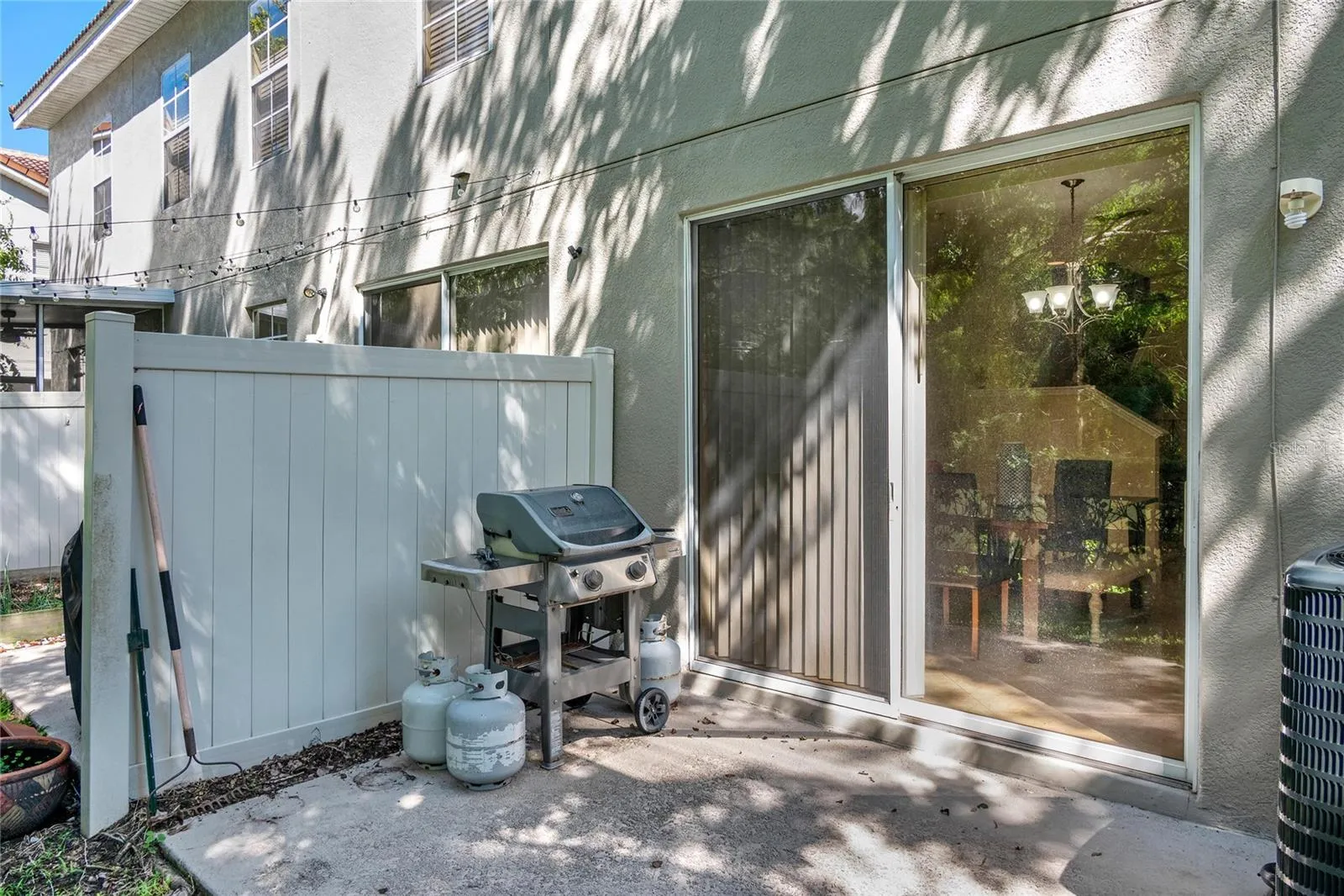 outside patio...lots of room for BBQs and seating