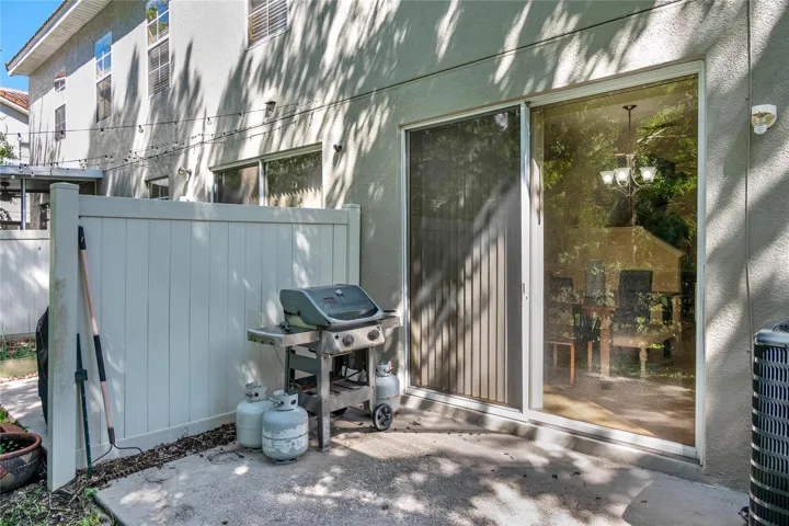 outside patio...lots of room for BBQs and seating