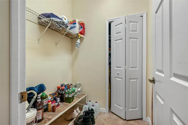 large pantry/storage/mud room off inside off garage entrance door