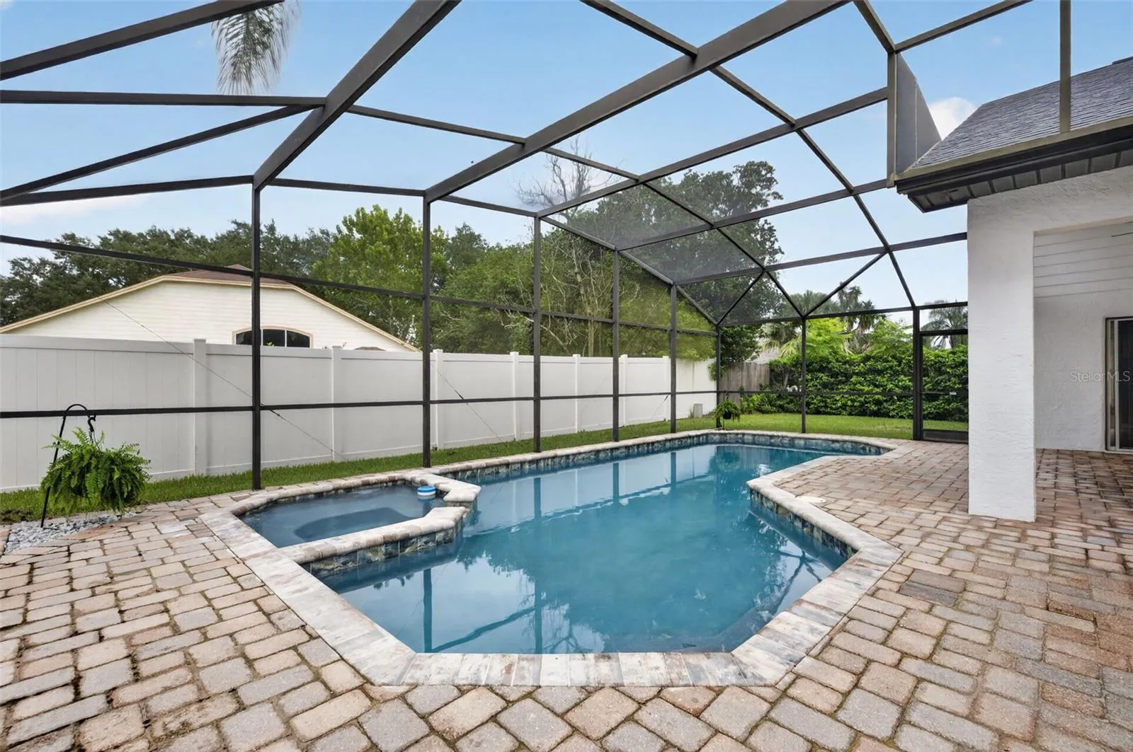 Rear patio and pool