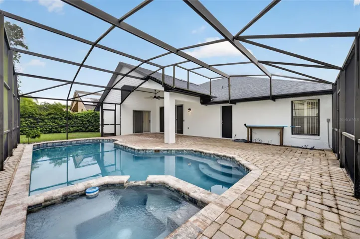 Rear patio and pool