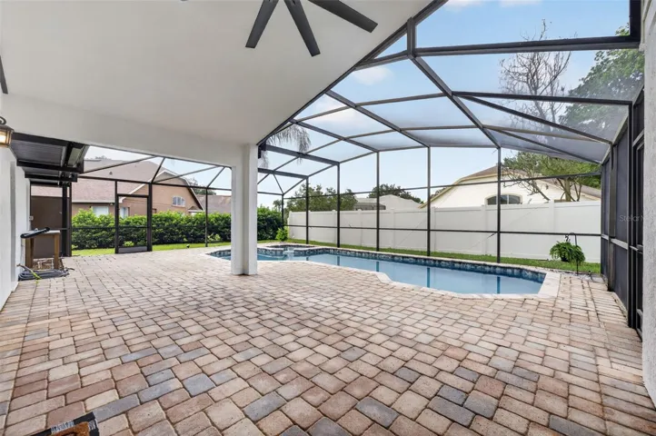 Rear patio and pool