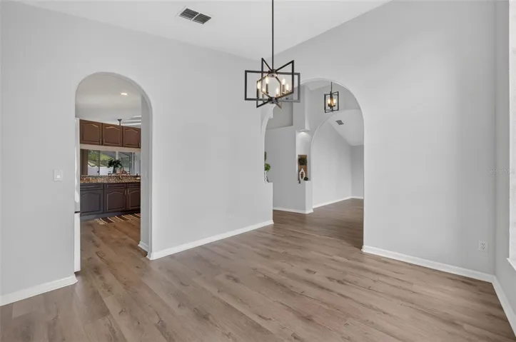 Vacant dining room