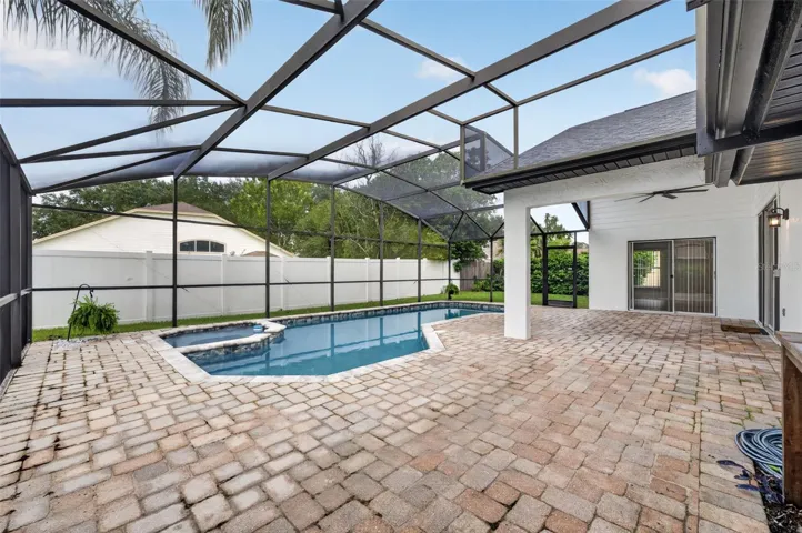 Rear patio and pool