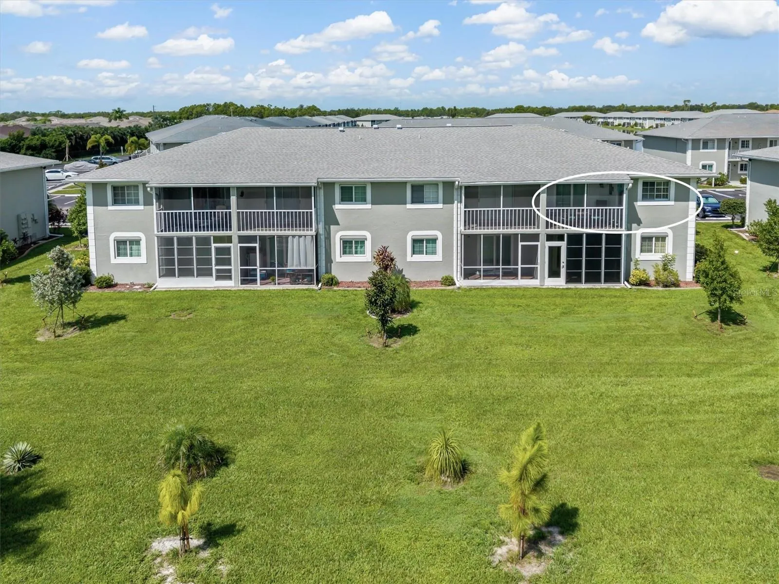 GREEN SPACE WITH NEW LANDSCAPING