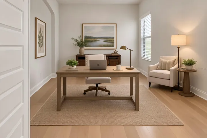 Staged office