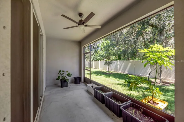 Your covered and screened porch where you can sip your morning coffee or unwind after a long day.