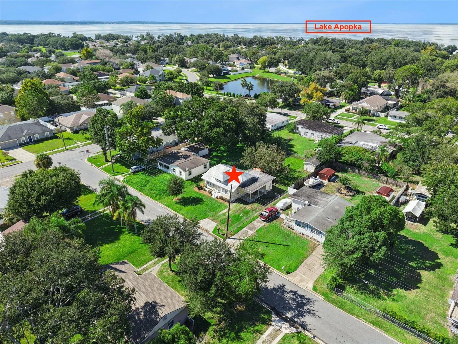 Overhead View Lake Apopka