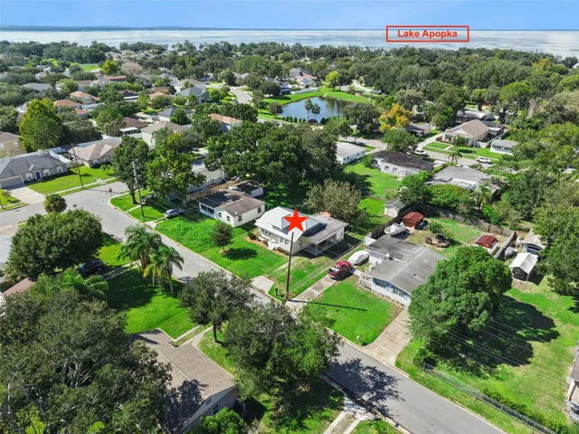 Overhead View Lake Apopka