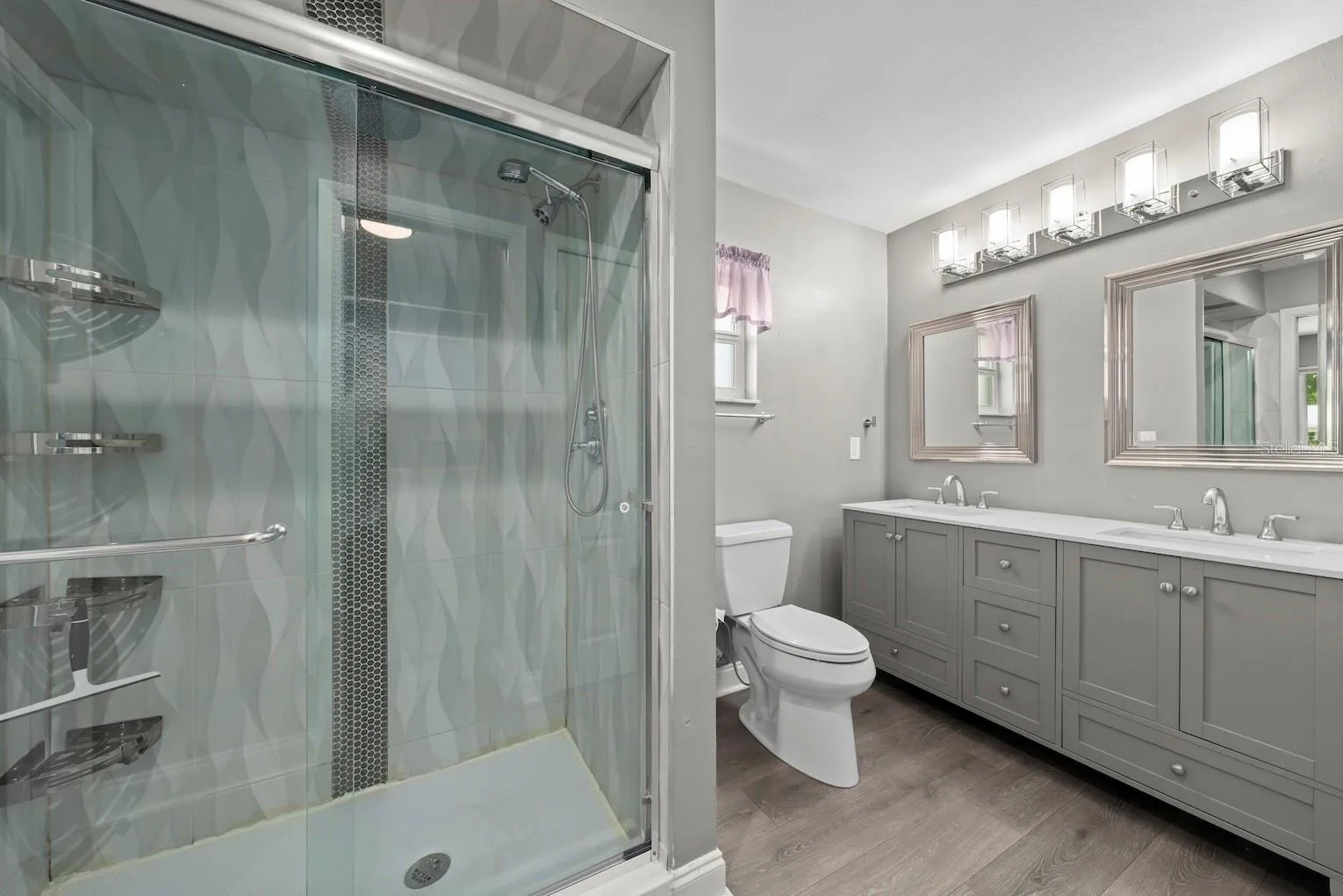 Primary bathroom.