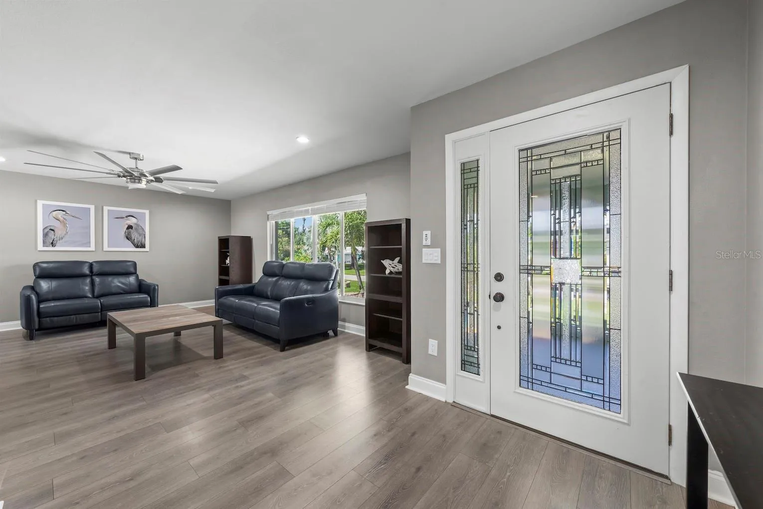 Entry foyer showing front living room.