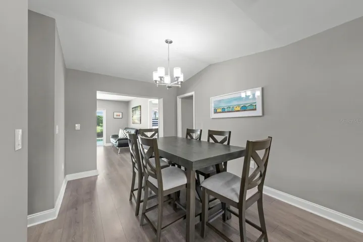 Dining area cont. with view of the pool!