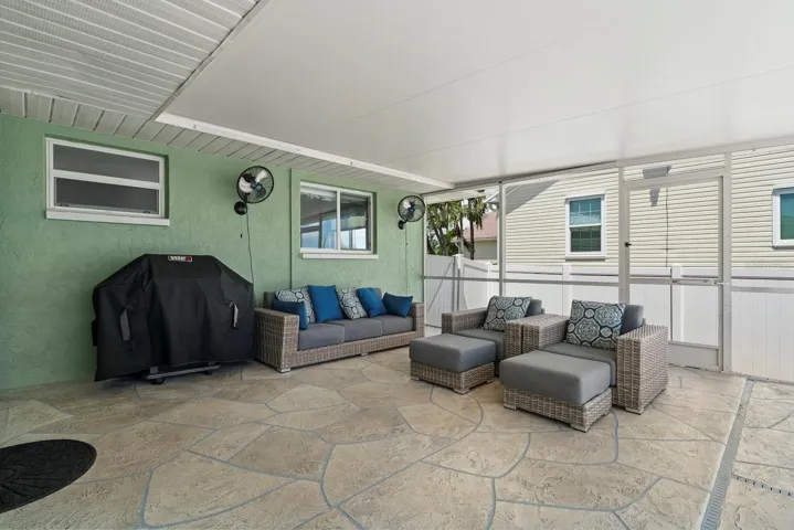 Lanai space cont. with screen door for access.