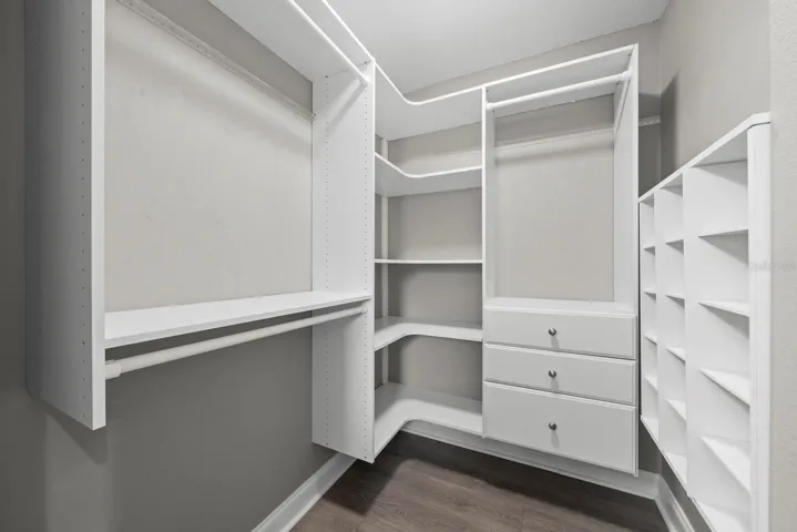 Primary bedroom closet.