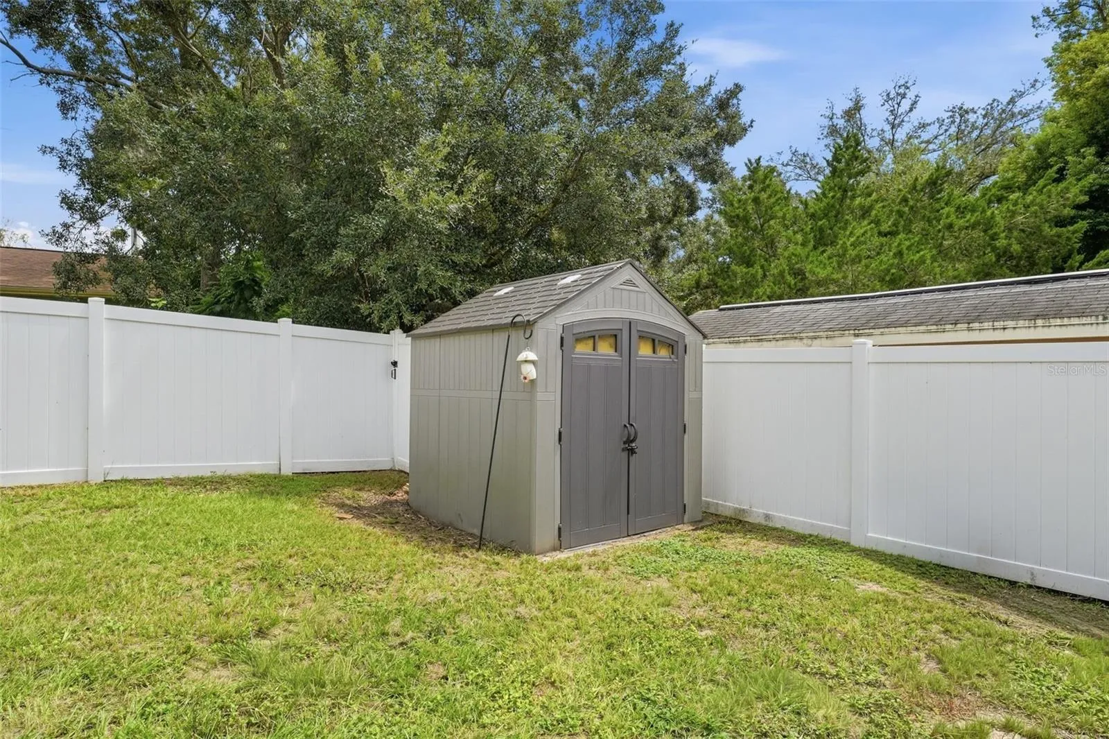 Shed in the Backyard for all your Extra Tools and Yard Equipment!