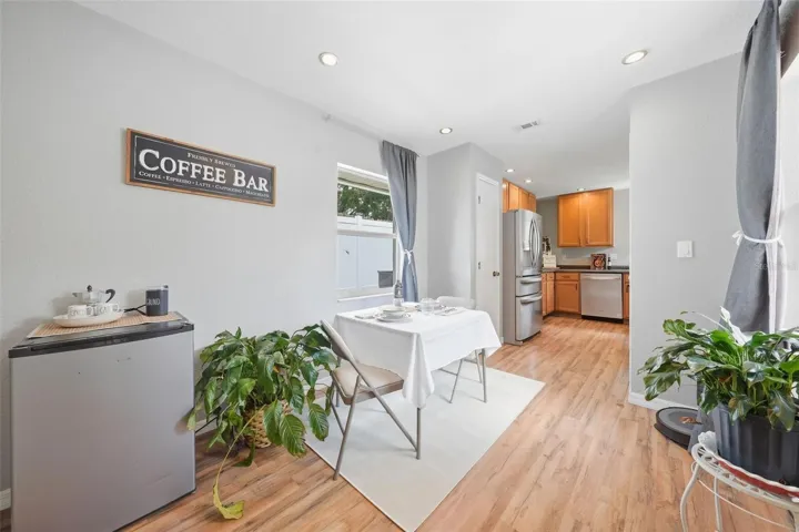 Comfy Kitchen offers enough space for your own coffee bar!